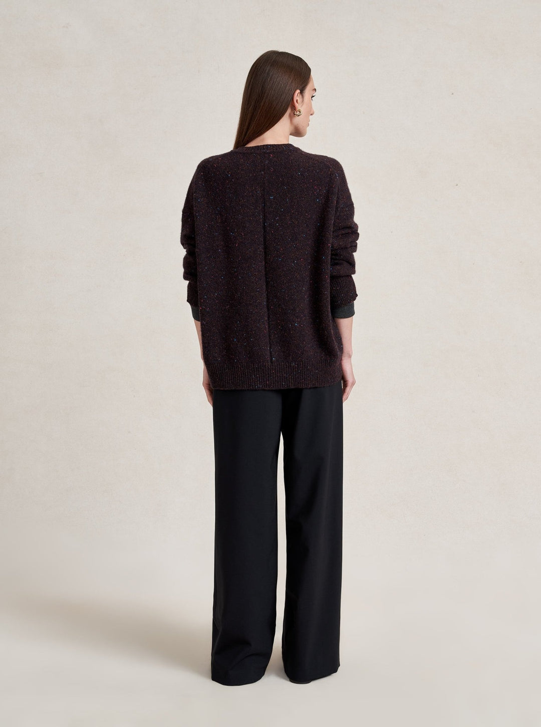 La Ligne - Lafayette Sweater Chocolate Speckle - Kalifornia Jean Bar