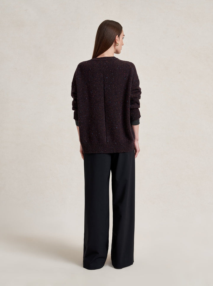 La Ligne - Lafayette Sweater Chocolate Speckle - Kalifornia Jean Bar