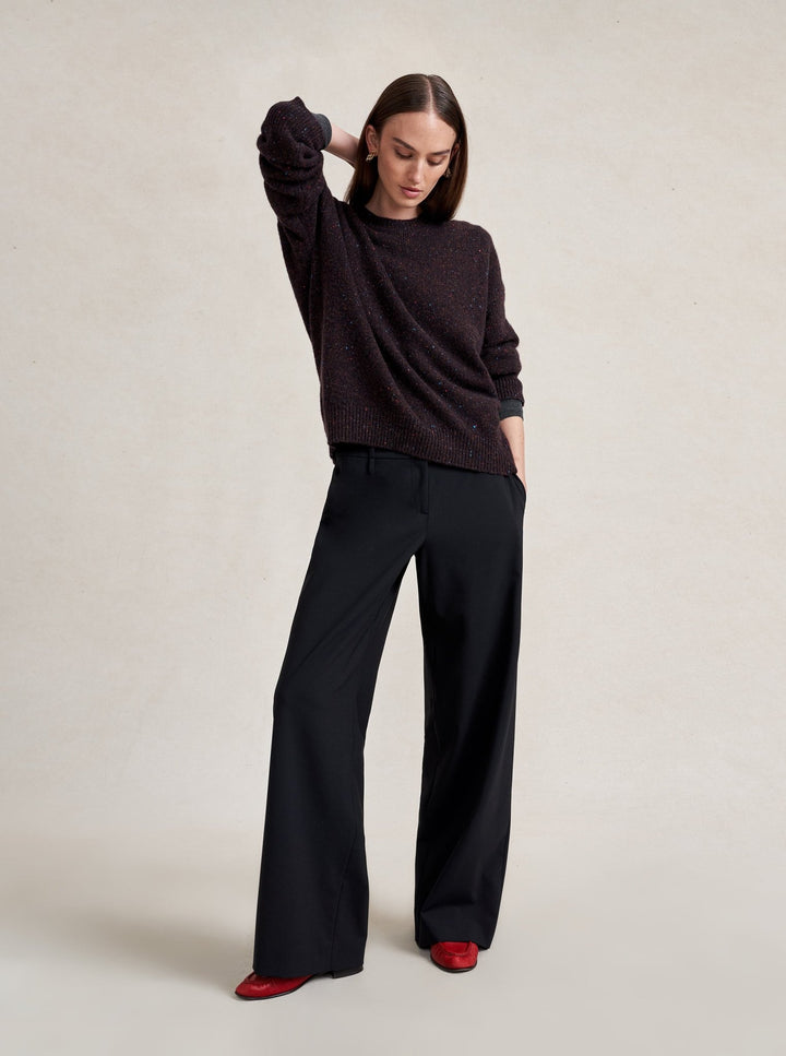La Ligne - Lafayette Sweater Chocolate Speckle - Kalifornia Jean Bar