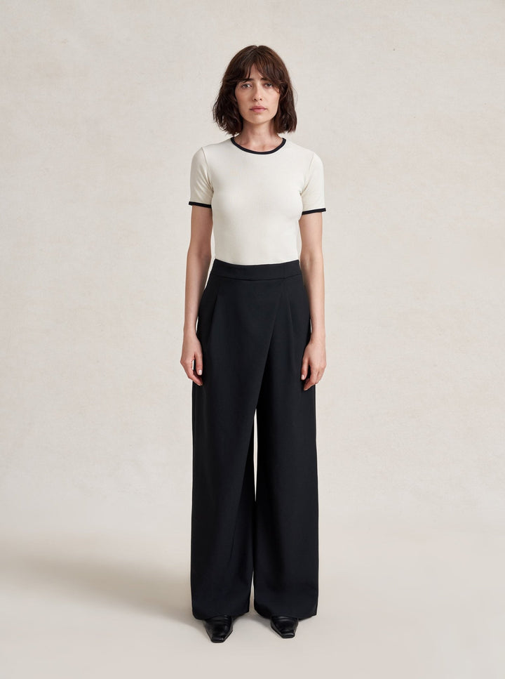 La Ligne - Leonard Trouser in Black - Kalifornia Jean Bar
