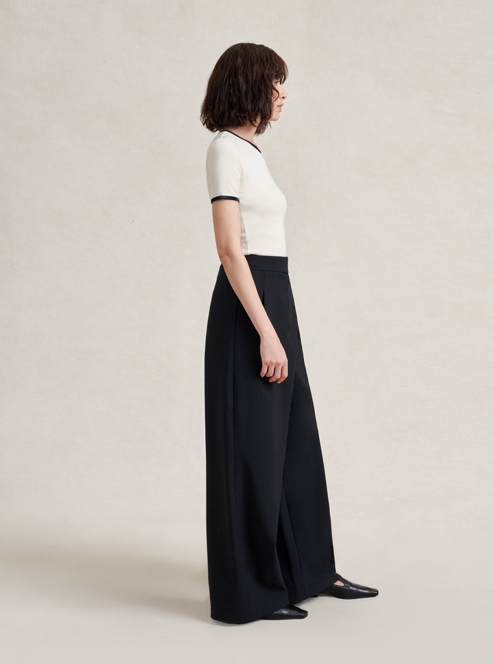 La Ligne - Leonard Trouser in Black - Kalifornia Jean Bar