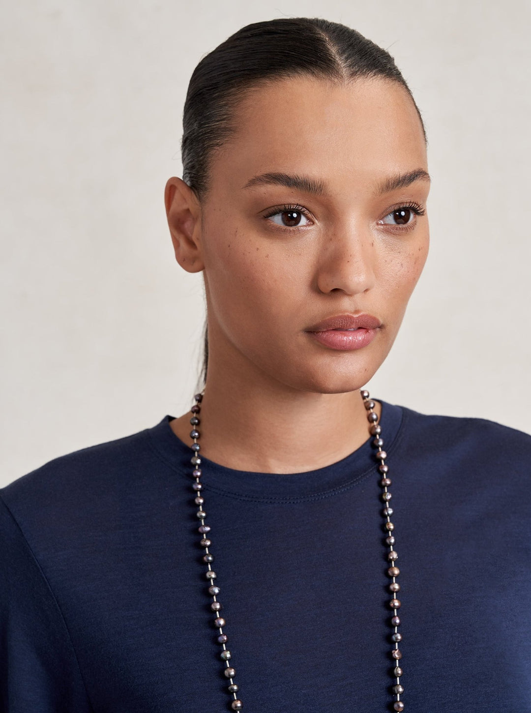 La Ligne - Mercer Tee in Navy - Kalifornia Jean Bar