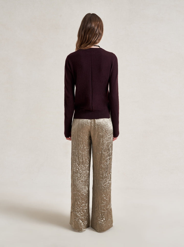 La Ligne - Solid Lean Lines Sweater - Port - Kalifornia Jean Bar