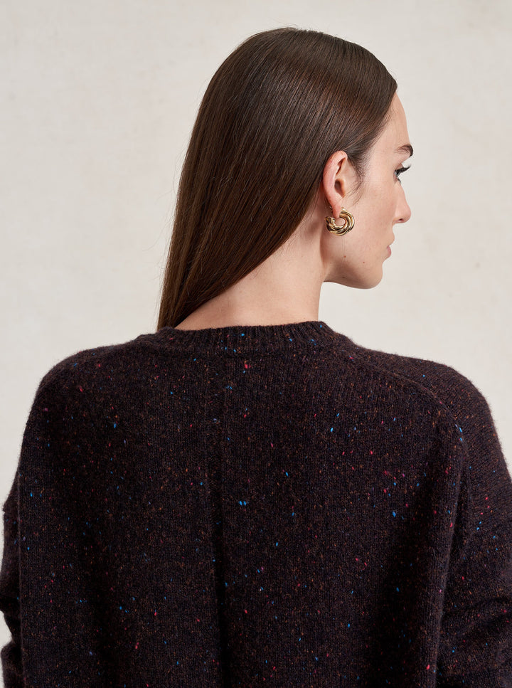 La Ligne - Lafayette Sweater Chocolate Speckle
