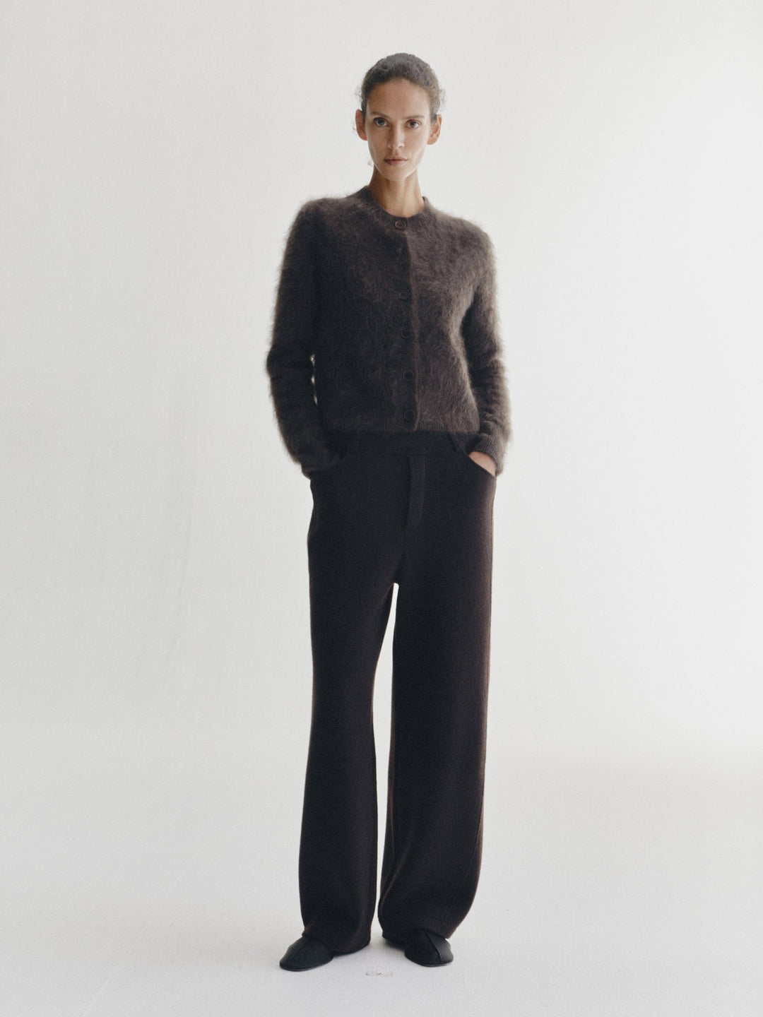 Lisa Yang - Azalea Cardigan in Wood Brushed - Kalifornia Jean Bar