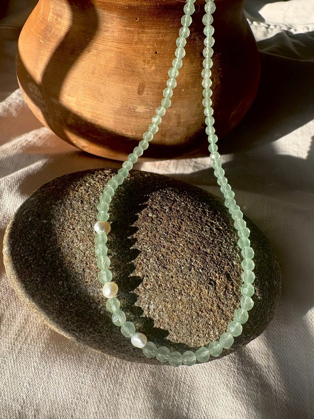 Liv Èlle - Aventurine Necklace - Kalifornia Jean Bar