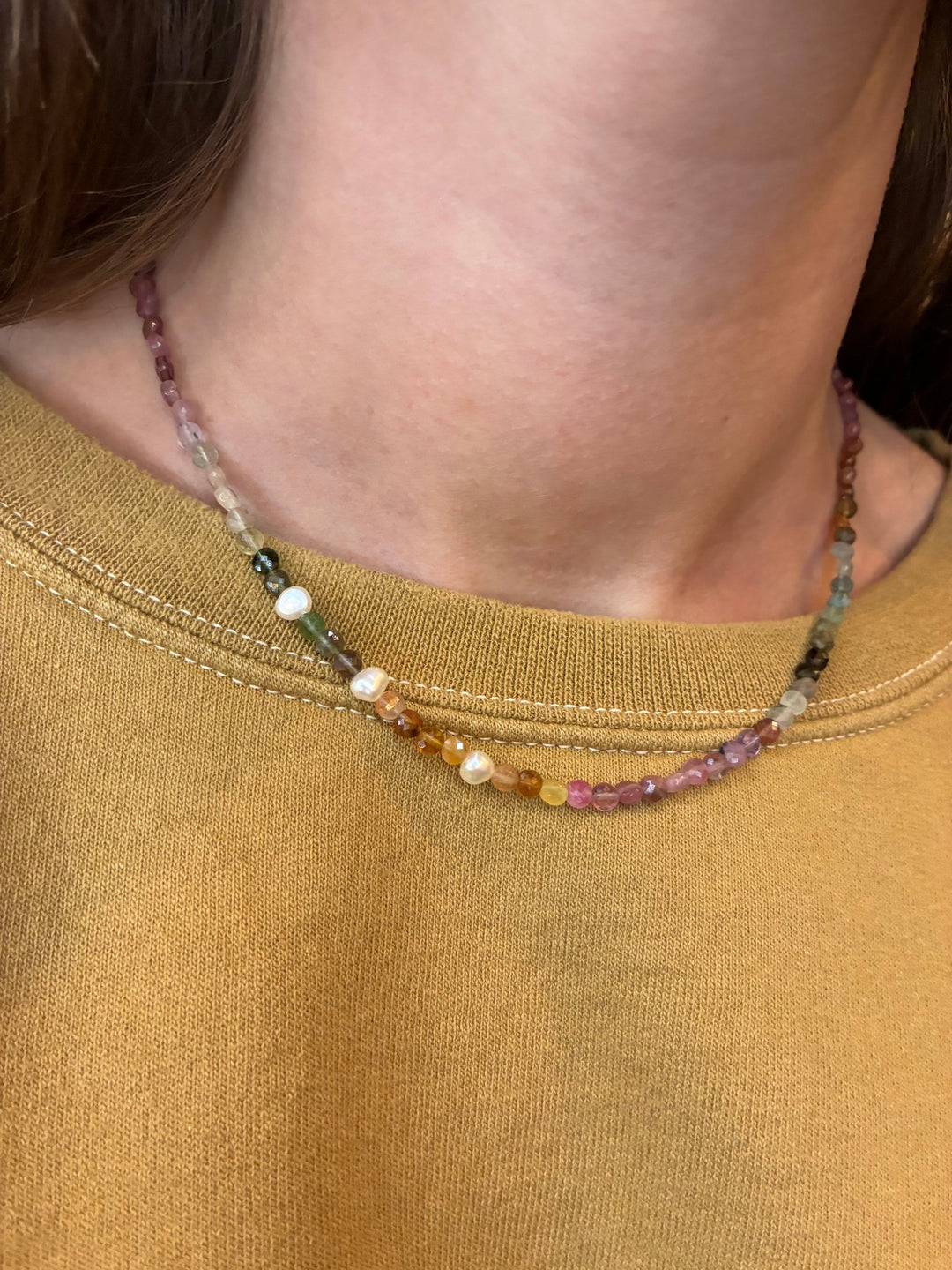 Liv Elle - Rainbow Tourmaline (3mm Beads) - Kalifornia Jean Bar
