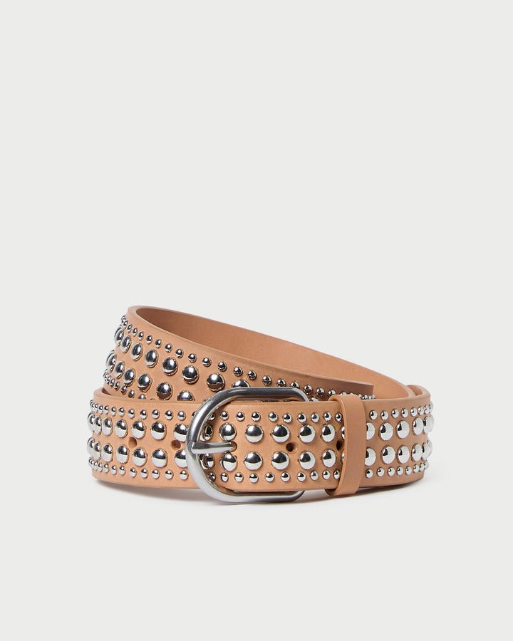 Loeffler Randall - Honey/Silver Isaac Belt - Kalifornia Jean Bar