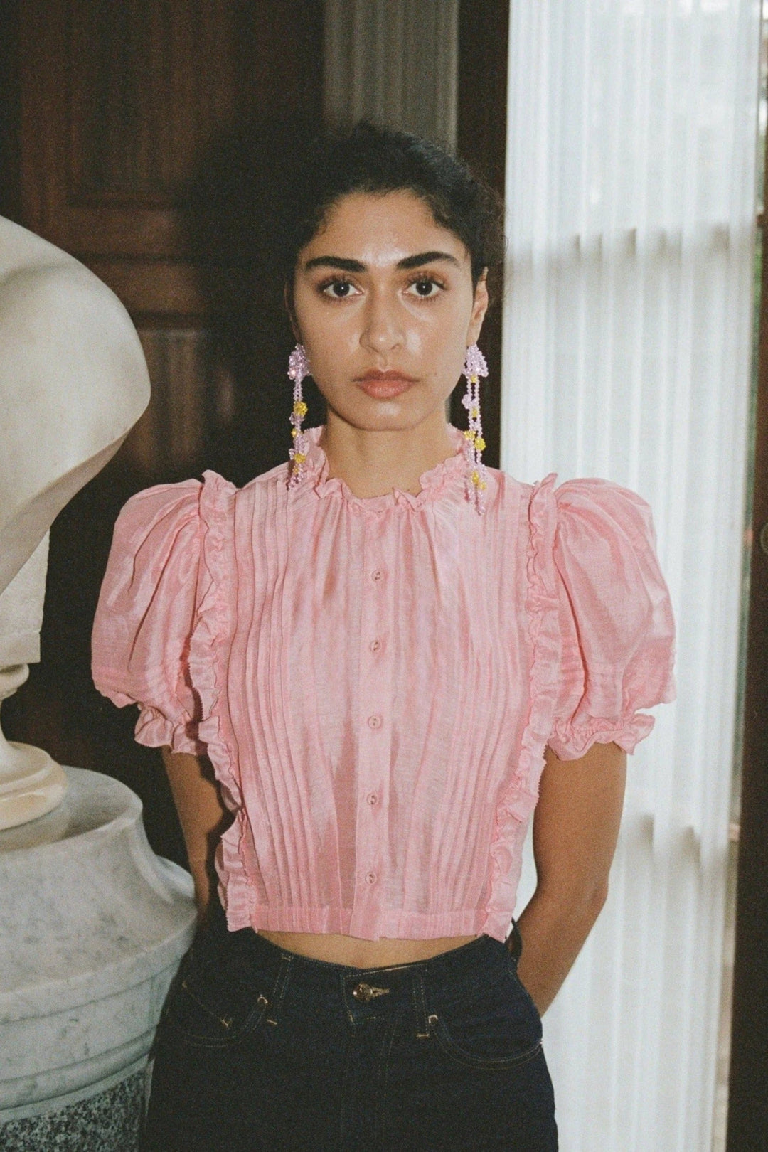 Lovaan - Kaia Top in Pink Sherbet - Kalifornia Jean Bar