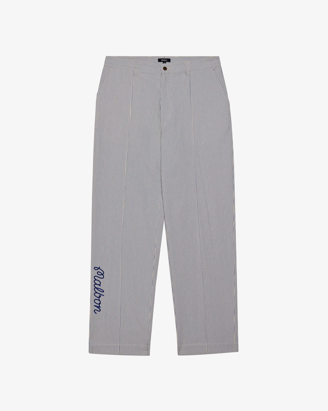 Malbon - Cannes Pleated Trouser in Blue Stripe - Kalifornia Jean Bar