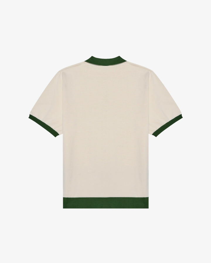 Malbon - GABBIANO KNIT BUTTON UP - IVORY - Kalifornia Jean Bar