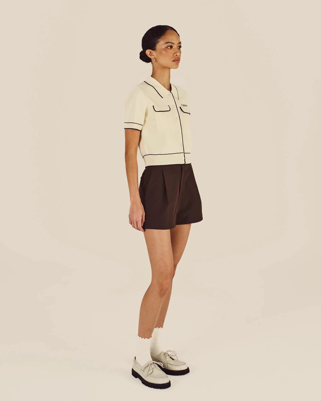 Malbon - Jacqueline Polo in Cream - Kalifornia Jean Bar