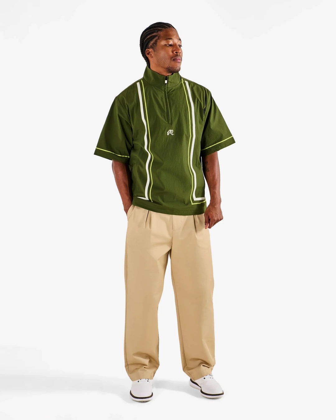 Malbon - Playa Windshirt In Chive - Kalifornia Jean Bar