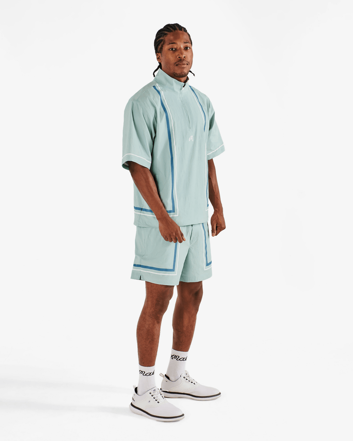 Malbon - Playa Windshirt In Surf Spray - Kalifornia Jean Bar