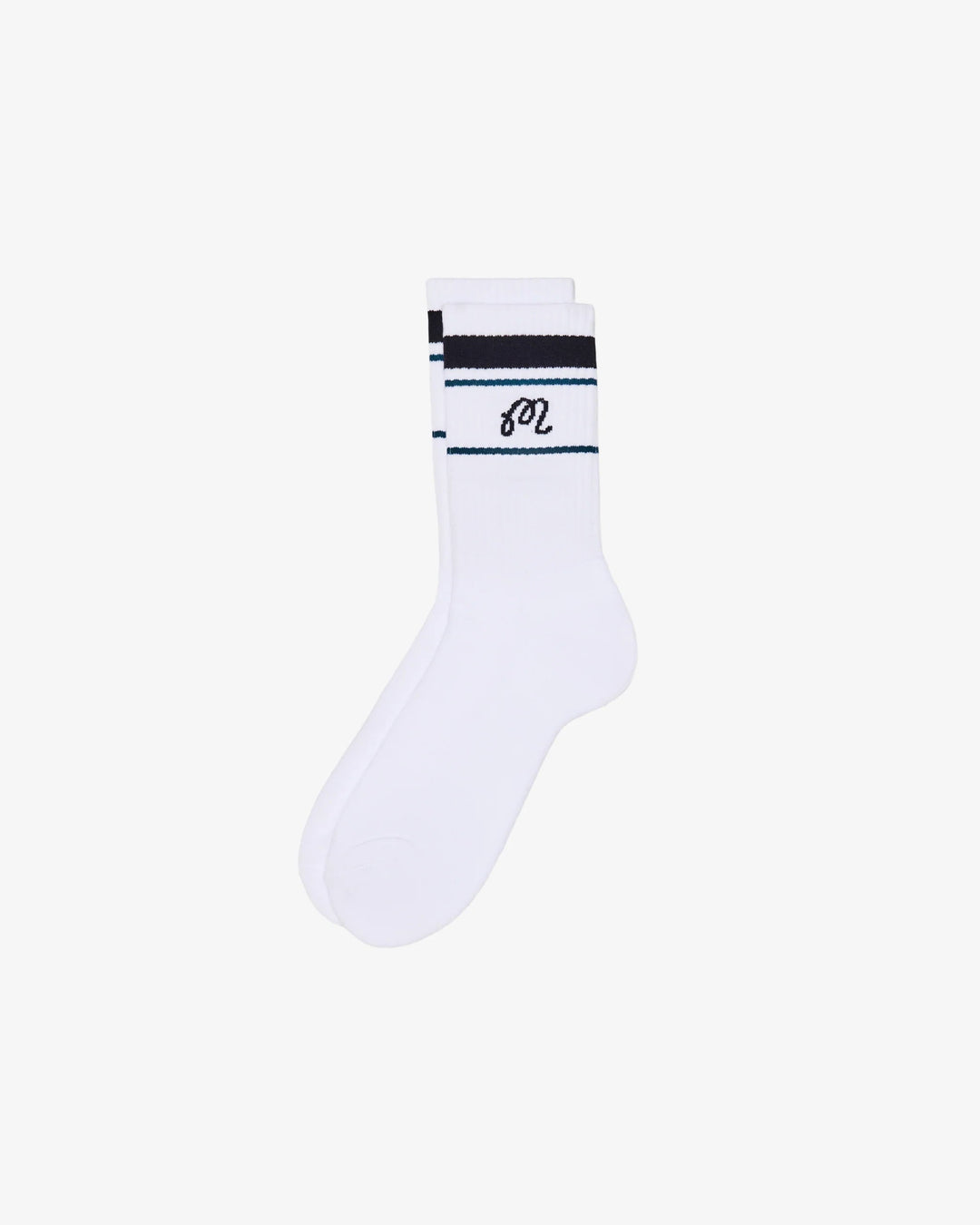 Malbon - Sportiva Sock in White - Kalifornia Jean Bar