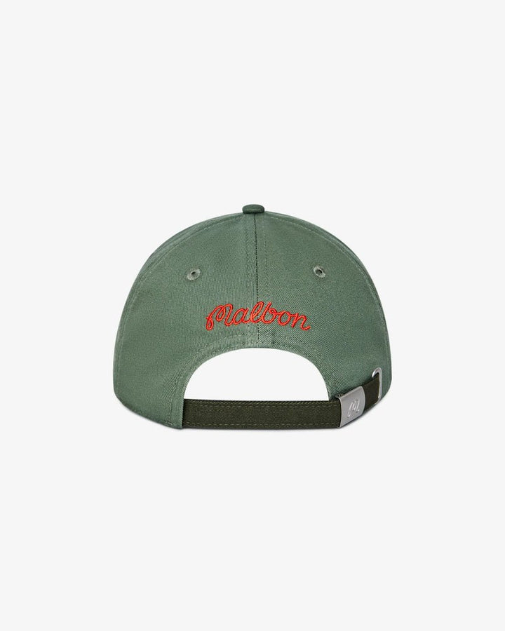 Malbon - Torrey Pines Dad Hat in Moss - Kalifornia Jean Bar
