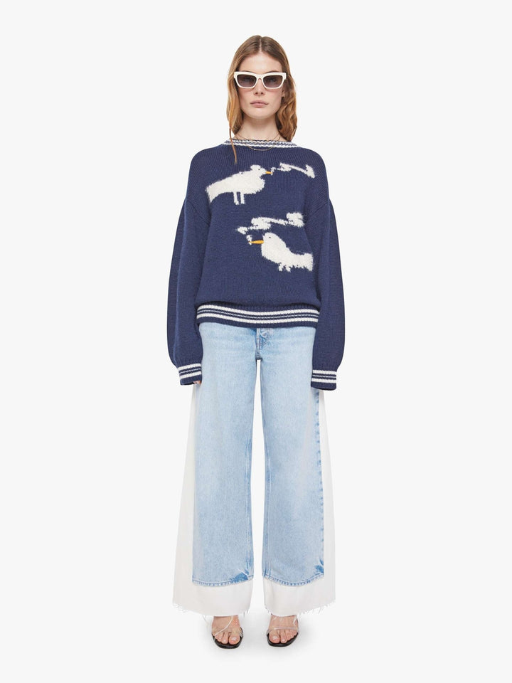 Mother - Stoned Birds Oversized Jumper - Kalifornia Jean Bar