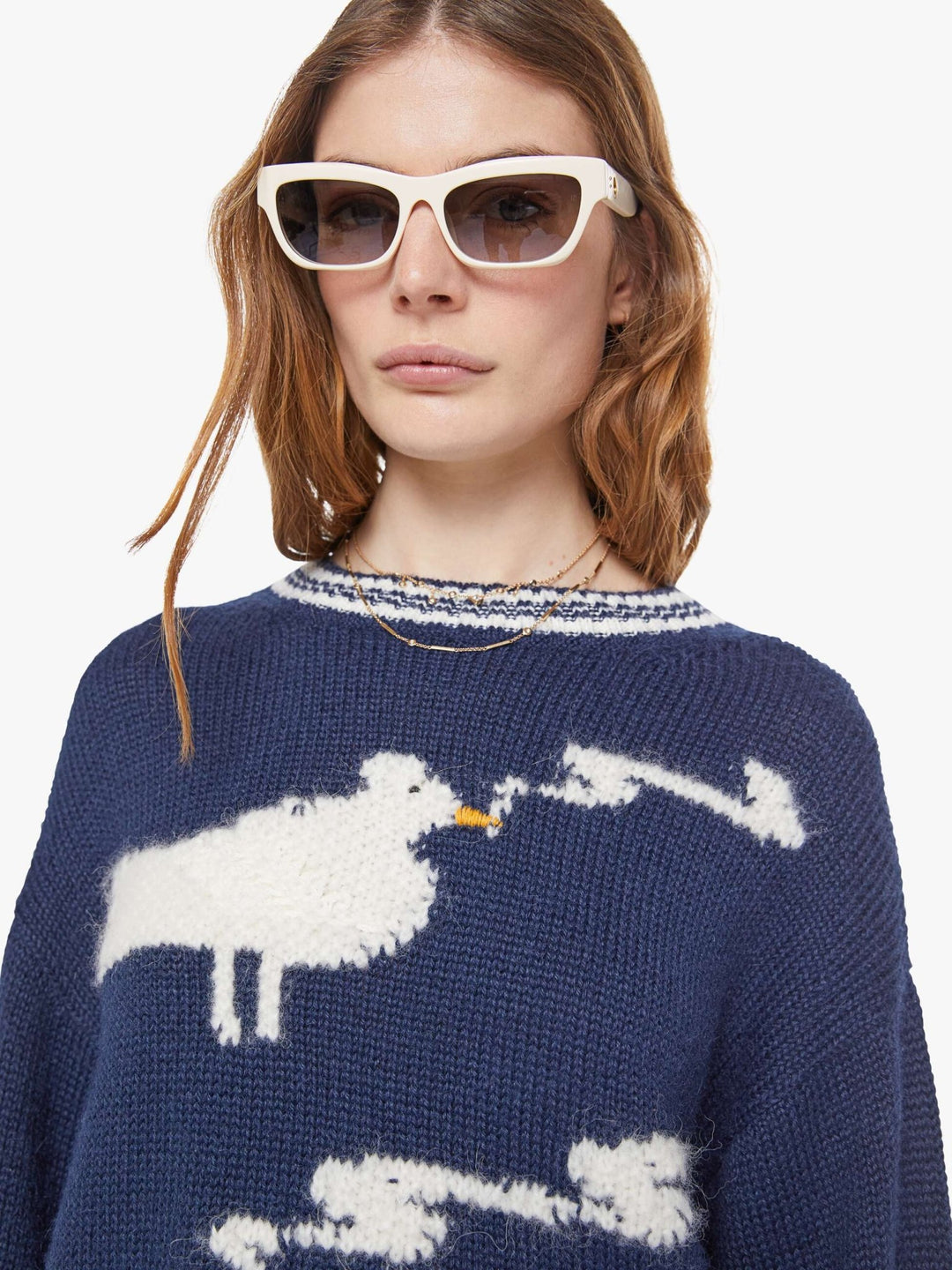 Mother - Stoned Birds Oversized Jumper - Kalifornia Jean Bar