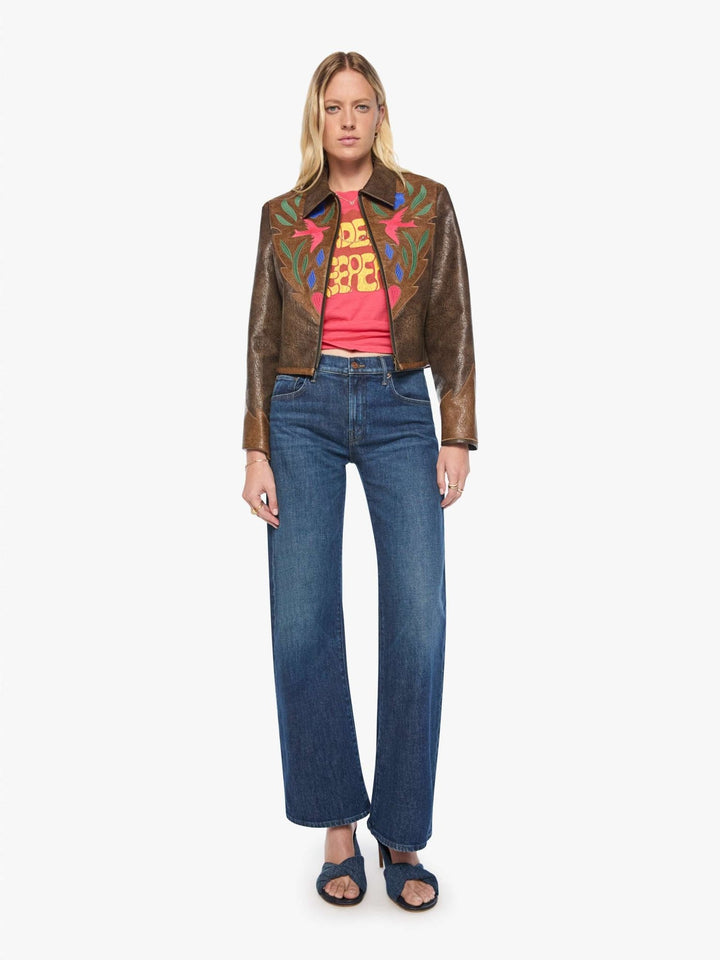 Mother - The Open Book Zip in Picante - Kalifornia Jean Bar