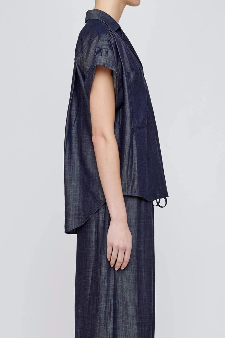 Moussy - Basic Denim Shirt Blue - Kalifornia Jean Bar