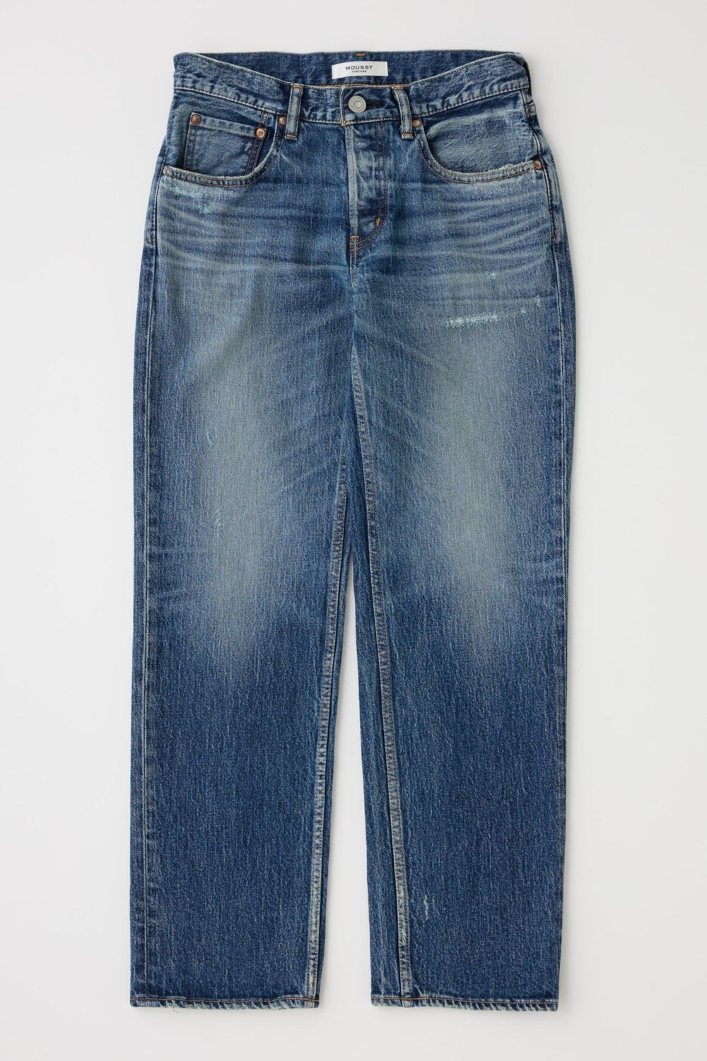 Moussy - Cedarhurst Low - Rise Straight Jean in Blue - Kalifornia Jean Bar