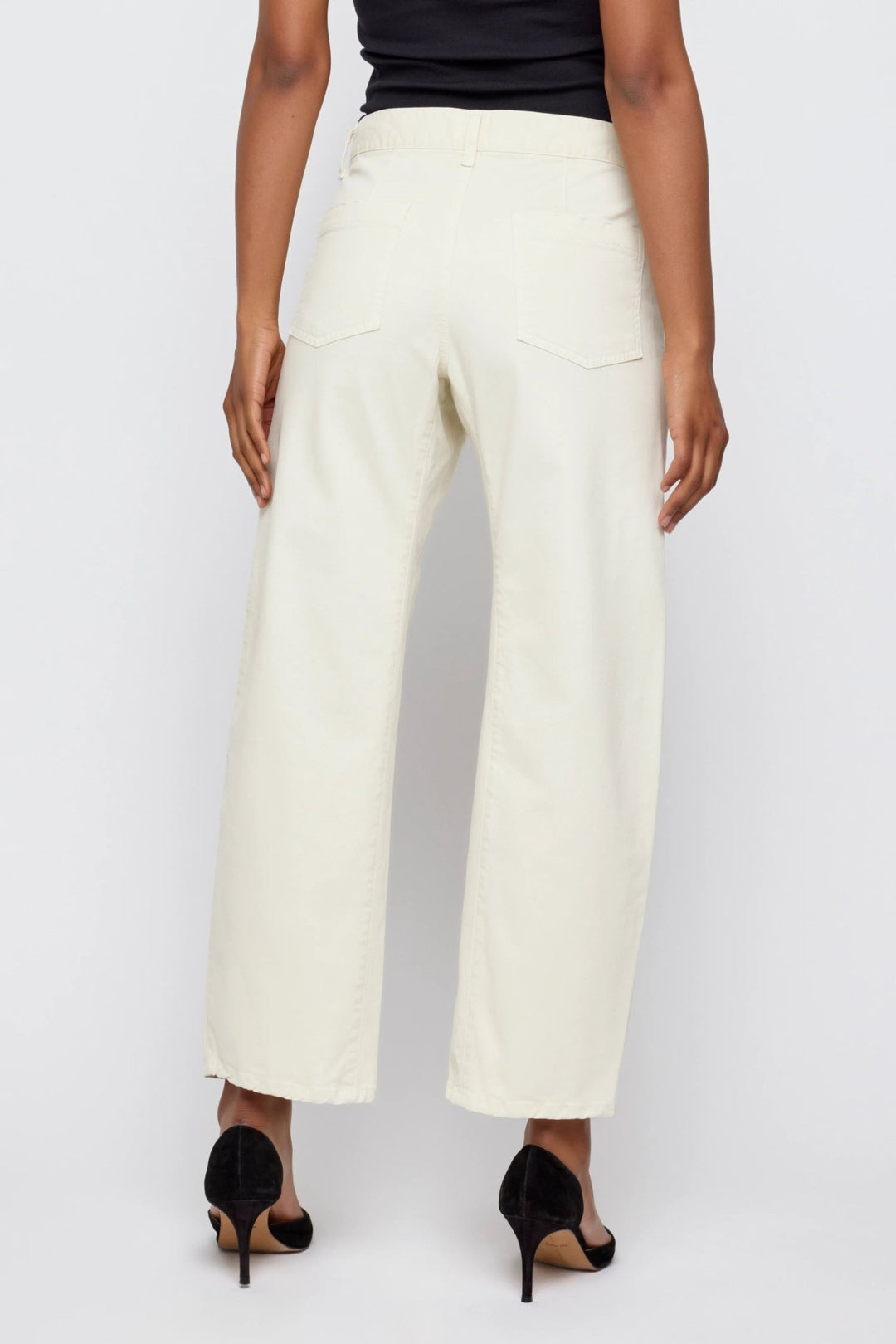 Moussy - Gusset Cargo Pomonok Pant in Ivory - Kalifornia Jean Bar