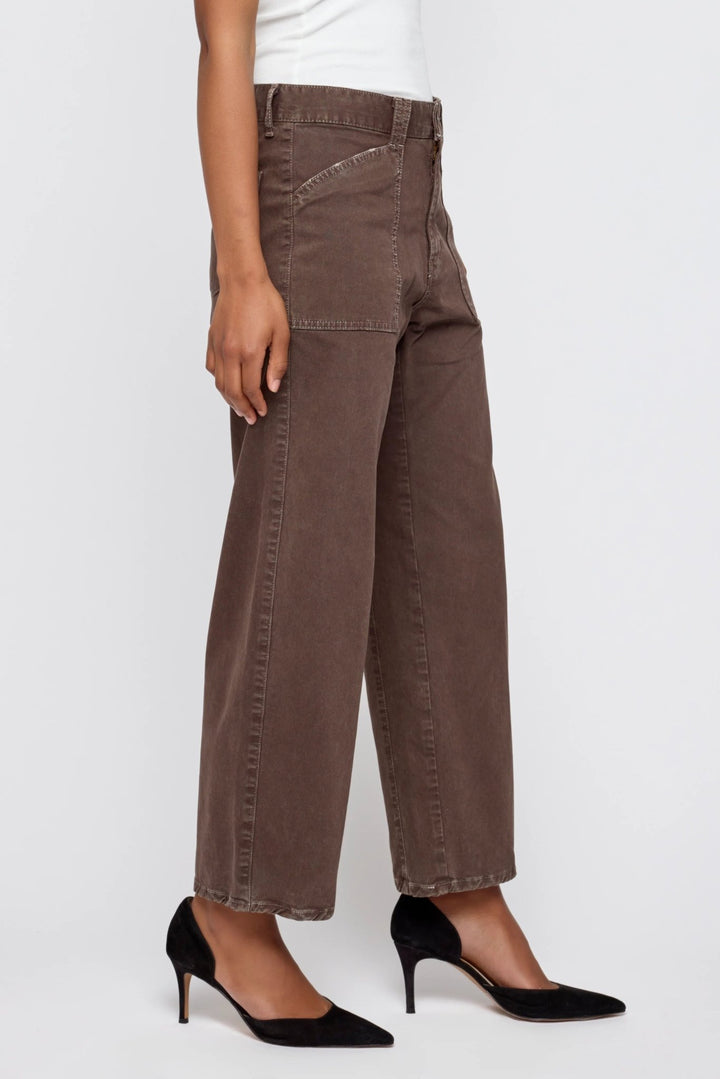 Moussy - Gusset Pomonok Cargo Pant in Brown - Kalifornia Jean Bar