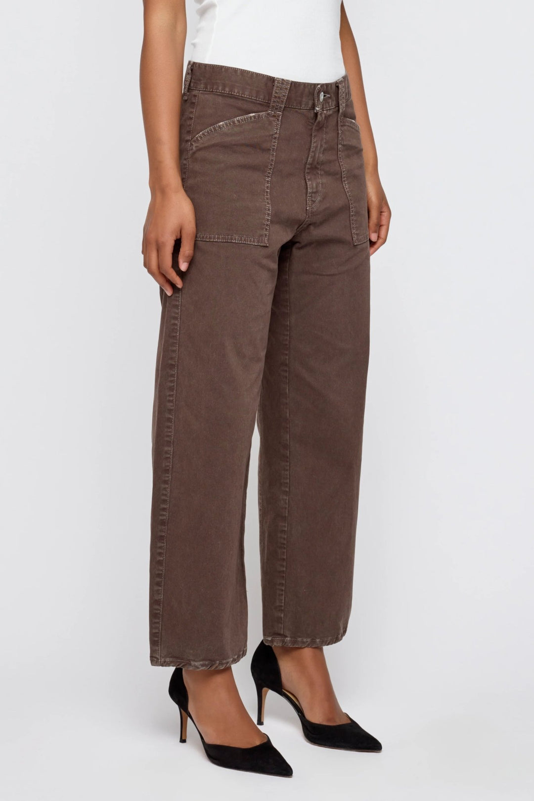 Moussy - Gusset Pomonok Cargo Pant in Brown - Kalifornia Jean Bar