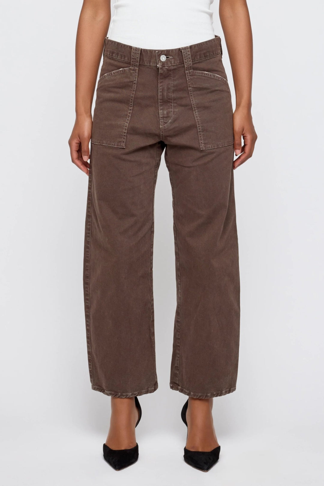 Moussy - Gusset Pomonok Cargo Pant in Brown - Kalifornia Jean Bar