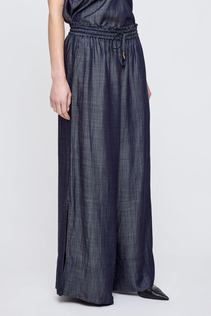 Moussy - High Waist Wide Denim in Blue - Kalifornia Jean Bar