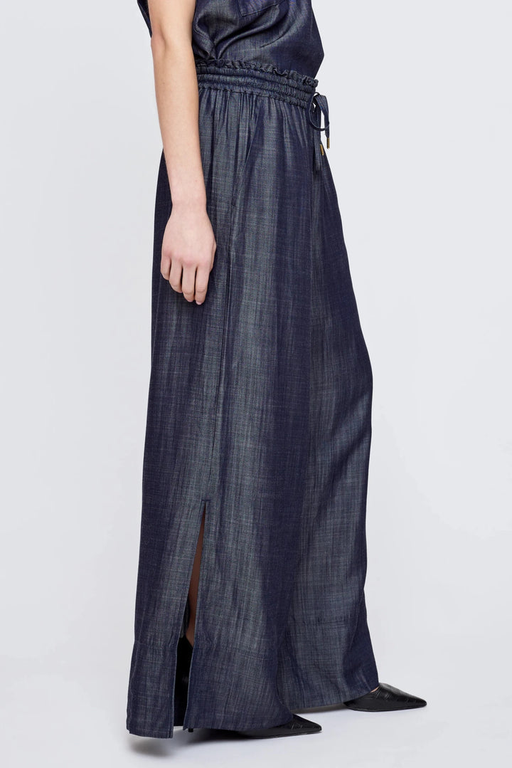 Moussy - High Waist Wide Denim in Blue - Kalifornia Jean Bar