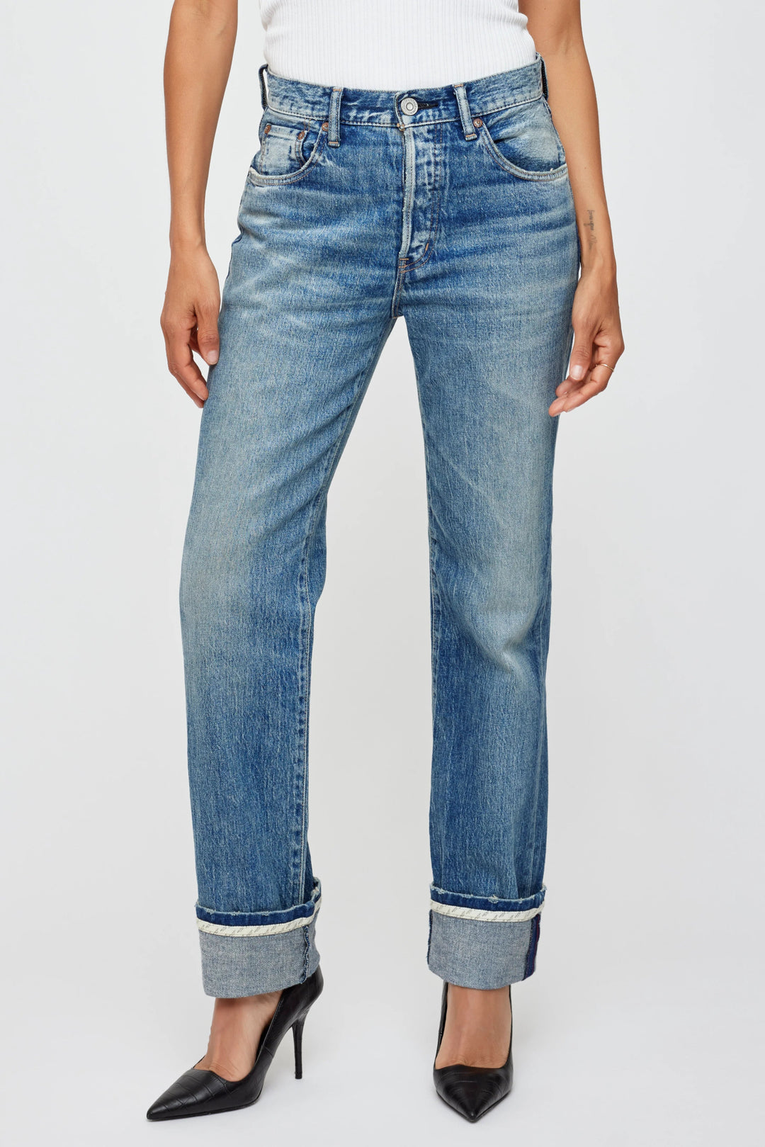 Moussy - Light Blue Amityville Straight - Kalifornia Jean Bar