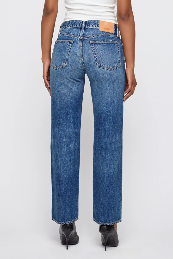 Moussy - Wheeling Straight Low Jeans in Blue - Kalifornia Jean Bar