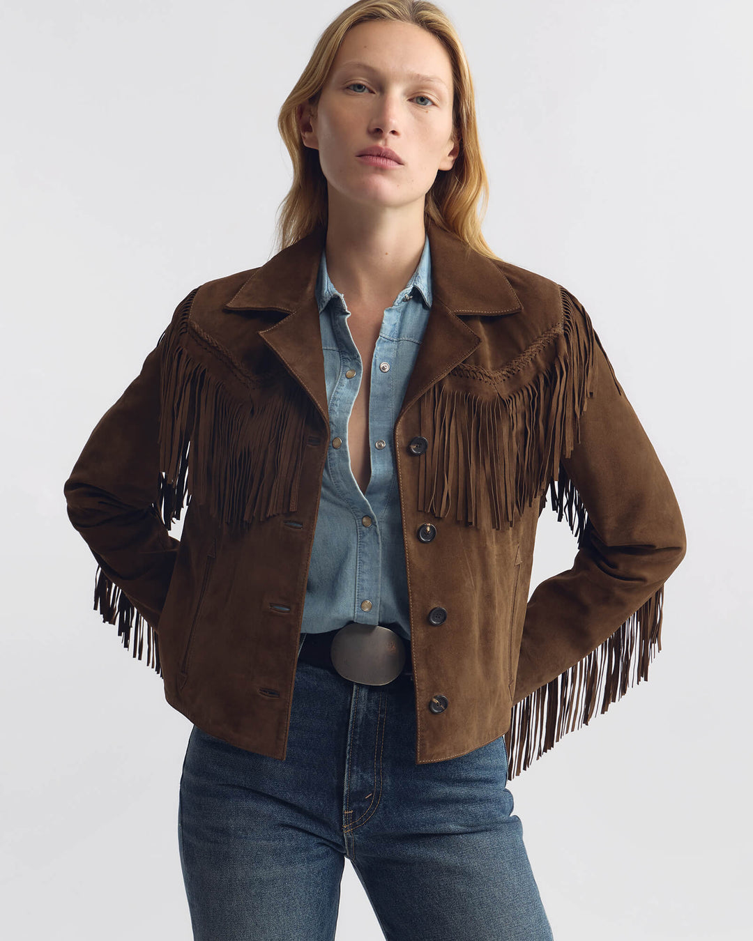 Nili Lotan - Eloi Suede Jacket Hazelnut - Kalifornia Jean Bar