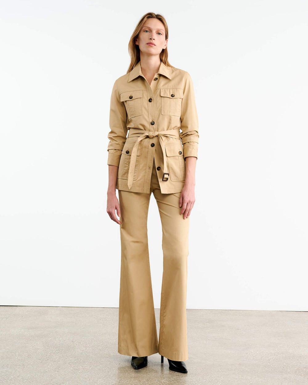 Nili Lotan - Mila Jacket in Desert Khaki - Kalifornia Jean Bar