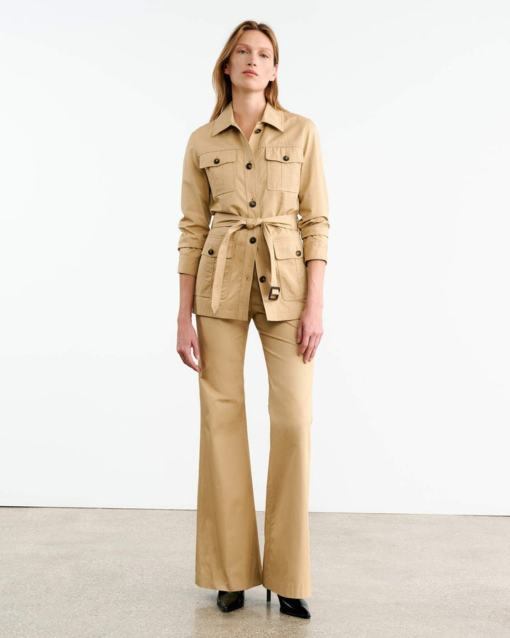 Nili Lotan - Mila Jacket in Desert Khaki - Kalifornia Jean Bar