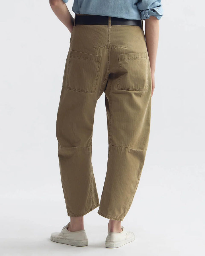 Nili Lotan - Shon Herringbone Pant French Khaki - Kalifornia Jean Bar