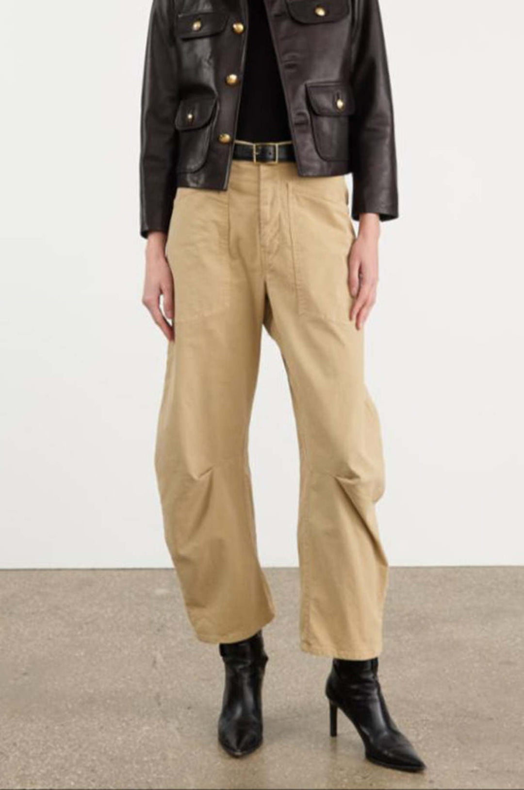 Nili Lotan - Shon Pant in Rock Khaki - Kalifornia Jean Bar