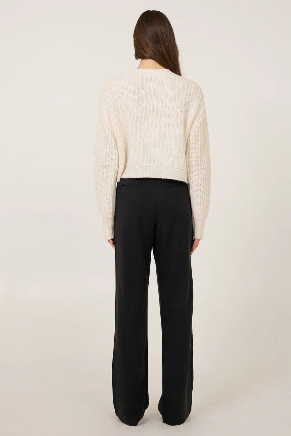 One Grey Day - Ivory Polly Cashmere Cardigan - Kalifornia Jean Bar