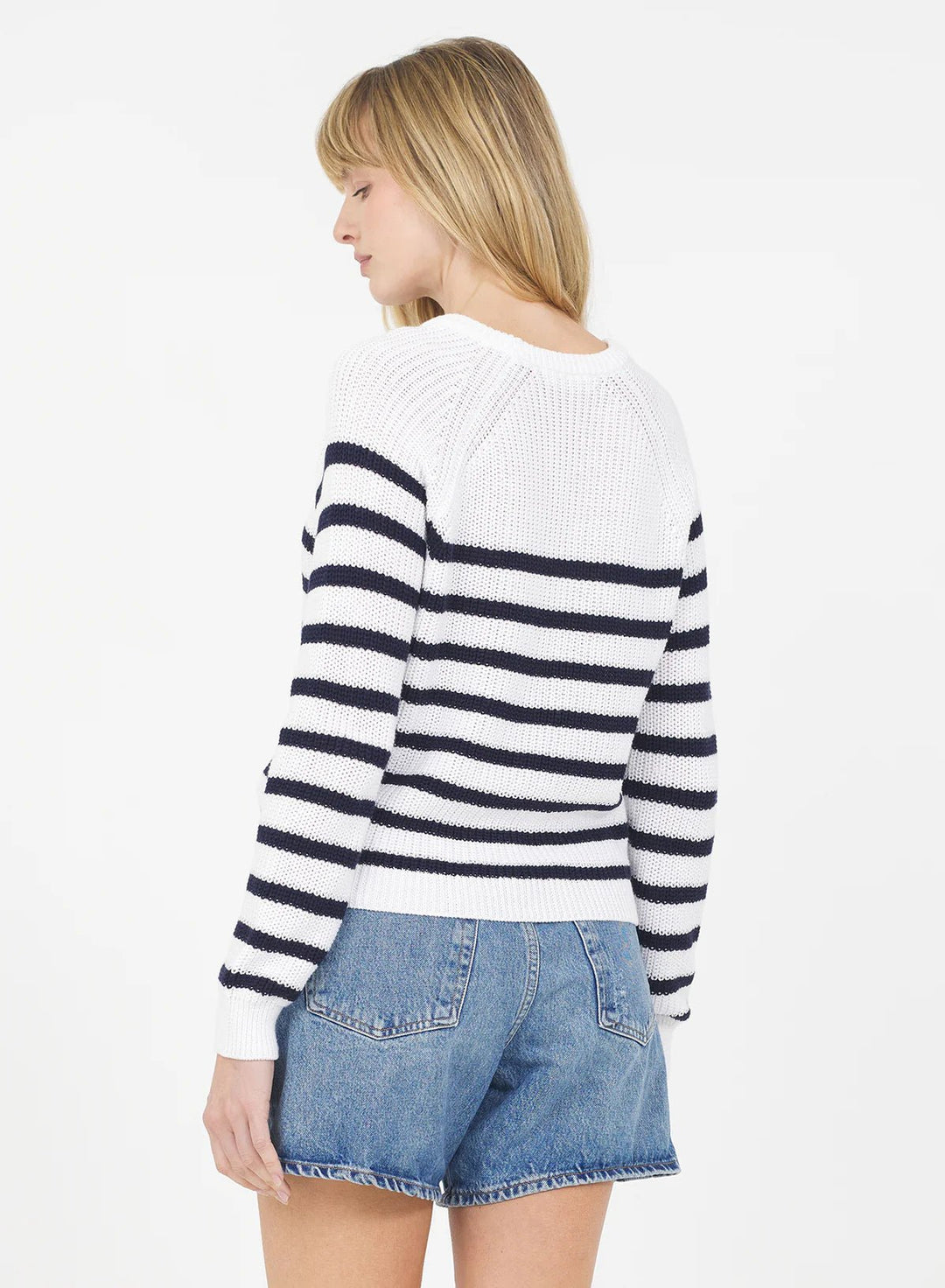 One Grey Day - Raleigh Pullover in White Combo - Kalifornia Jean Bar