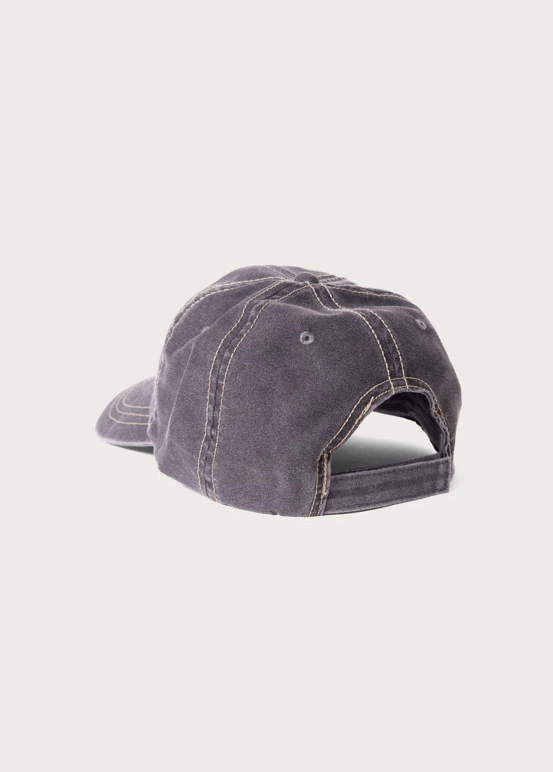 One of These Days - Charcoal Running Horse Leather Patch Hat - Kalifornia Jean Bar