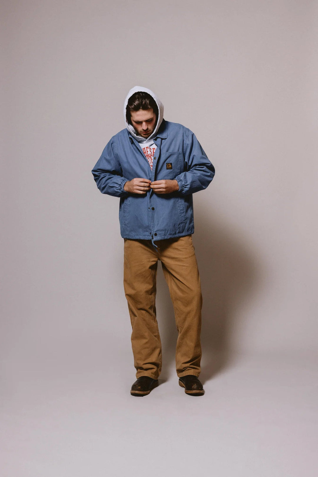 One of These Days - Coaches Jacket in Blue - Kalifornia Jean Bar