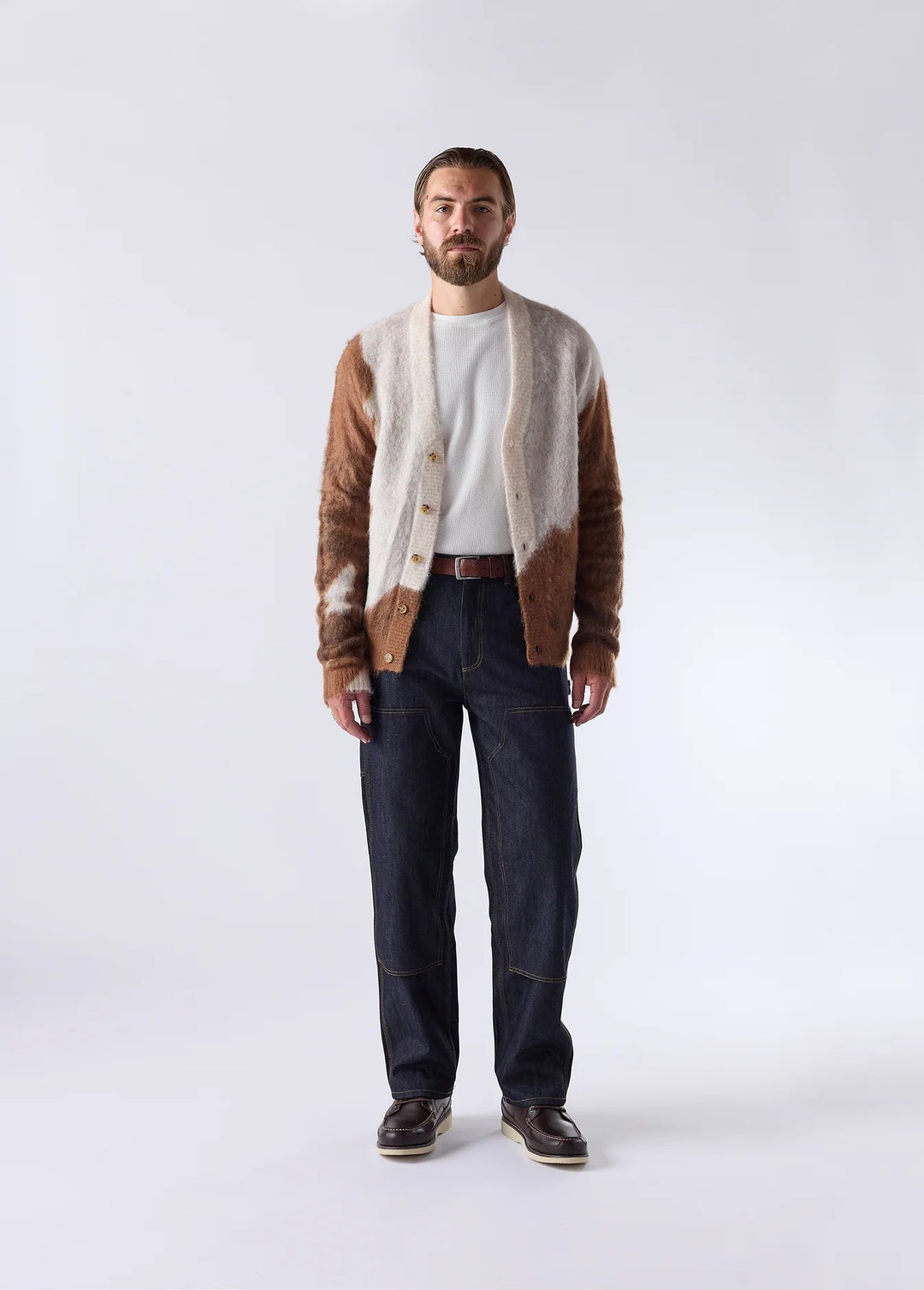 One of These Days - Horse Knit Cardigan in Brown - Kalifornia Jean Bar