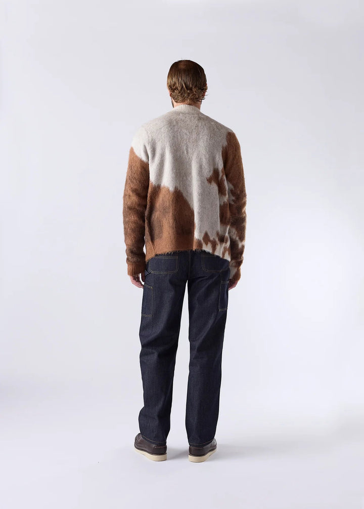 One of These Days - Horse Knit Cardigan in Brown - Kalifornia Jean Bar