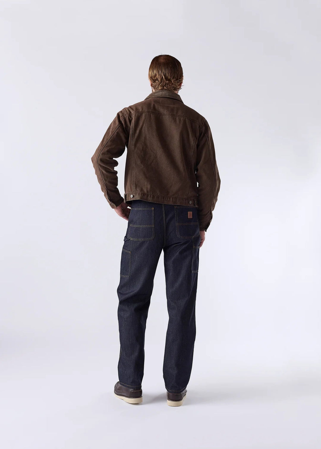 One of These Days - Lined Trucker Jacket Washed Brown Denim - Kalifornia Jean Bar