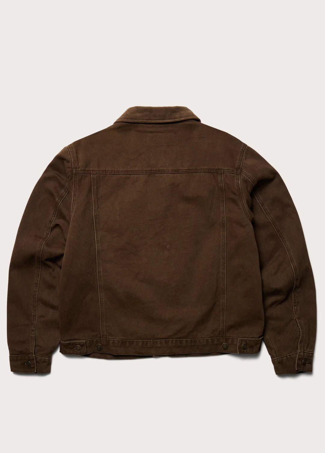 One of These Days - Lined Trucker Jacket Washed Brown Denim - Kalifornia Jean Bar