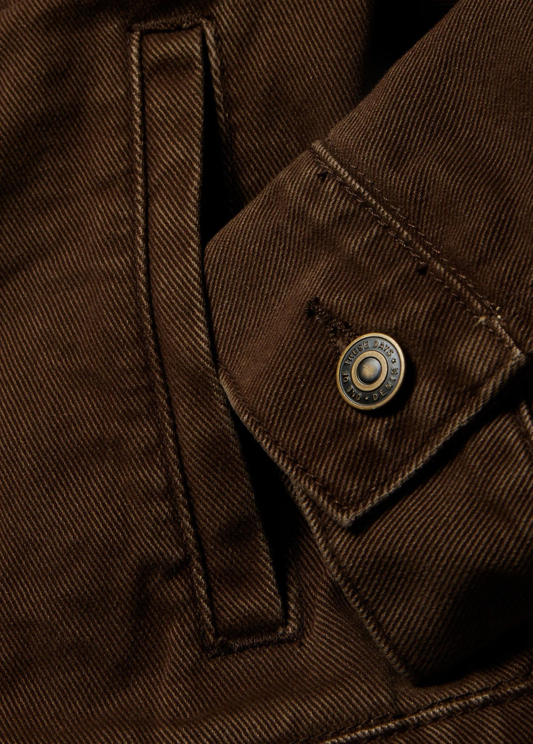 One of These Days - Lined Trucker Jacket Washed Brown Denim - Kalifornia Jean Bar