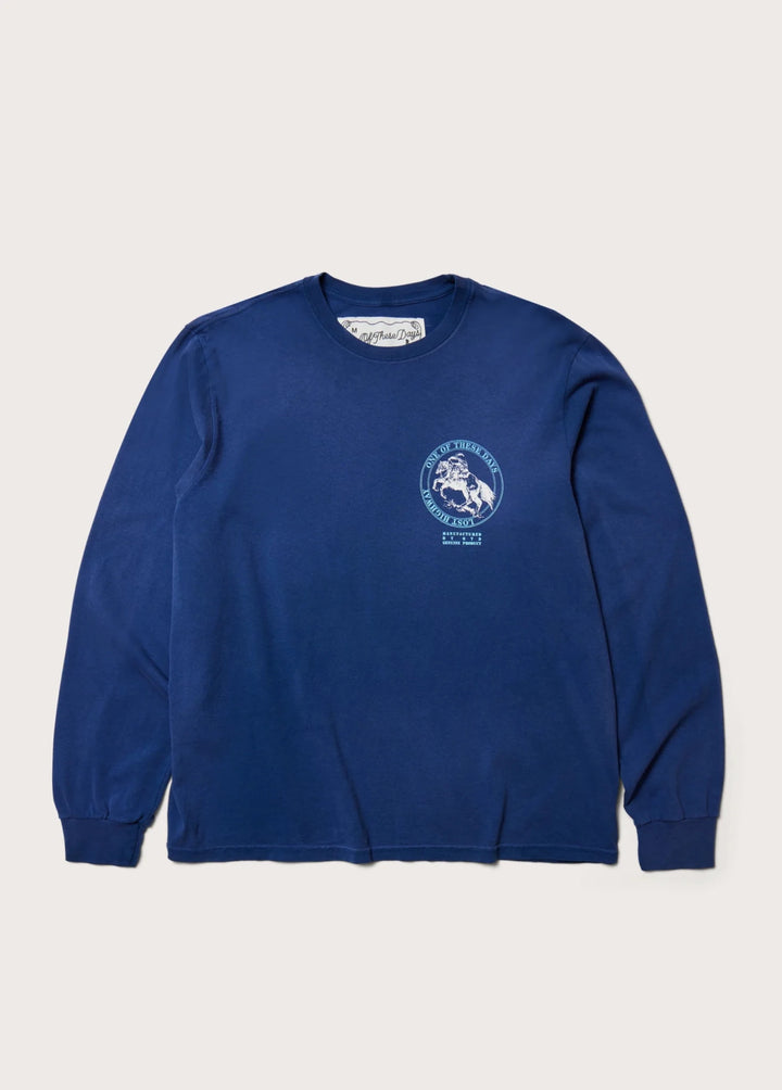 One of These Days - Milling Co. Long Sleeve Sun Faded Navy - Kalifornia Jean Bar