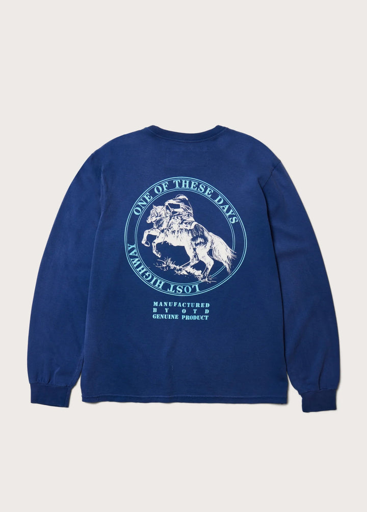 One of These Days - Milling Co. Long Sleeve Sun Faded Navy - Kalifornia Jean Bar