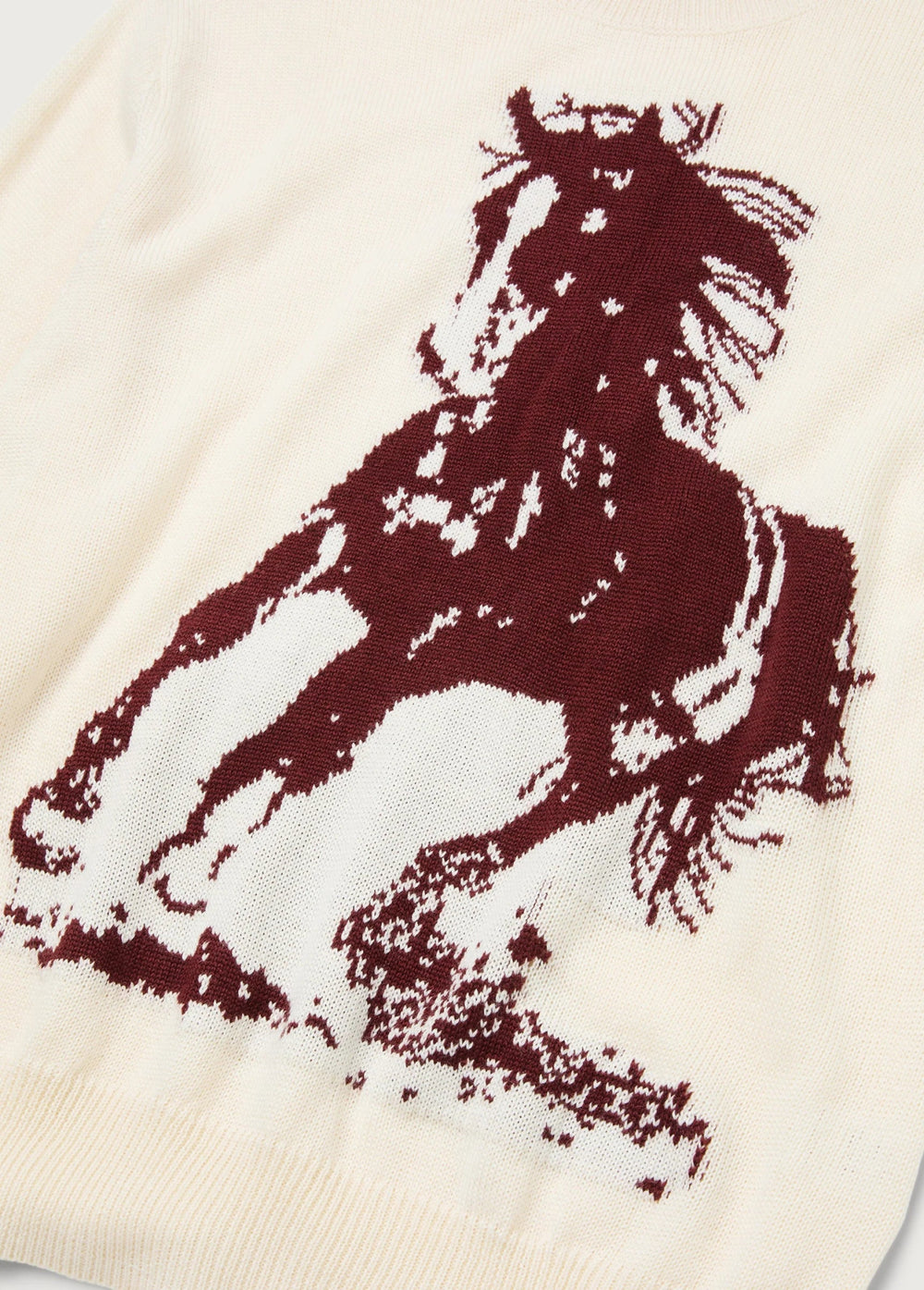 One of These Days - Oatmeal Running Horse Knit Sweater - Kalifornia Jean Bar